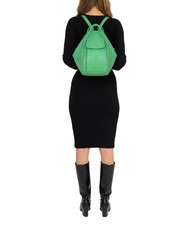 LESAC TRIO  Sac à dos en cuir martelé vert - Sacs pour Femme - 5