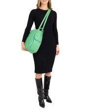 LESAC TRIO  Sac à dos en cuir martelé vert - Sacs pour Femme - 6