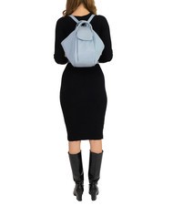 LESAC TRIO  Sac à dos en cuir martelé bleu poudre - Sacs pour Femme - 6