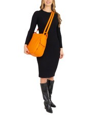 LESAC TRIO  Sac à dos en cuir martelé orange - Sacs pour Femme - 6