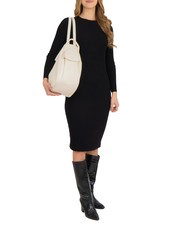 LESAC TRIO  Sac à dos en cuir martelé blanc - Sacs pour Femme - 4