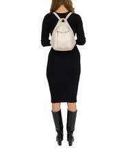 LESAC TRIO  Sac à dos en cuir martelé blanc - Sacs pour Femme - 5