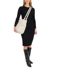 LESAC TRIO  Sac à dos en cuir martelé blanc - Sacs pour Femme - 6