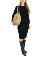 LESAC TRIO  Sac à dos en cuir martelé colombe - Sacs pour Femme - 4