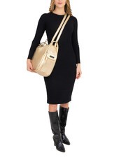 LESAC TRIO Sac à dos en cuir métallisé or - Sacs pour Femme - 6