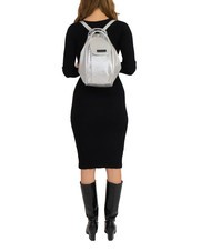 LESAC TRIO Sac à dos en cuir métallisé argent - Sacs pour Femme - 5