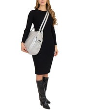 LESAC TRIO Sac à dos en cuir métallisé argent - Sacs pour Femme - 6