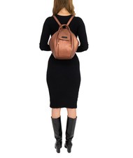 LESAC TRIO Sac à dos en cuir métallisé bronze - Sacs pour Femme - 5