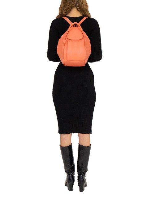 TRIO Sac à dos en cuir nappa saumon foncé - Sacs pour Femme