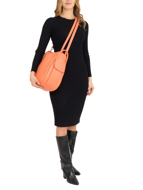 TRIO Sac à dos en cuir nappa saumon foncé - Sacs pour Femme