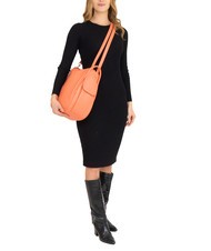 LESAC TRIO Sac à dos en cuir nappa saumon foncé - Sacs pour Femme - 6