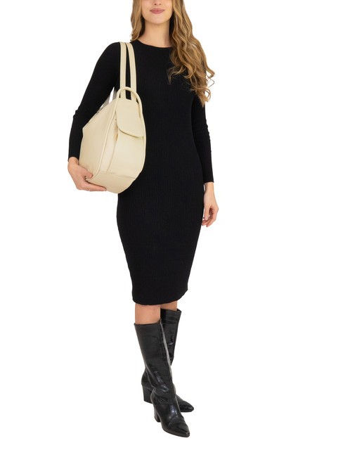 TRIO Sac à dos en cuir nappa crème - Sacs pour Femme