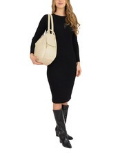 LESAC TRIO Sac à dos en cuir nappa crème - Sacs pour Femme - 4