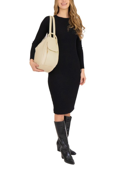 TRIO Sac à dos en cuir nappa crème - Sacs pour Femme