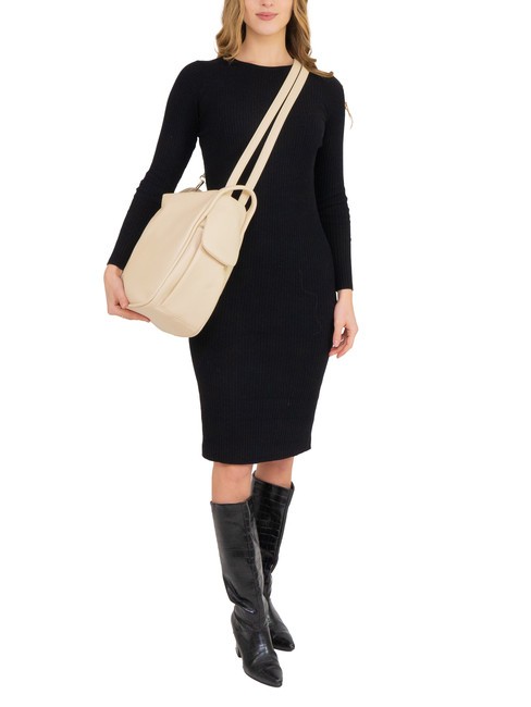 TRIO Sac à dos en cuir nappa beige - Sacs pour Femme