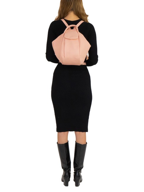 TRIO Sac à dos en cuir nappa rose poussiéreux - Sacs pour Femme