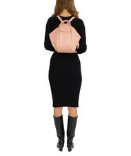 LESAC TRIO Sac à dos en cuir nappa rose poussiéreux - Sacs pour Femme - 5