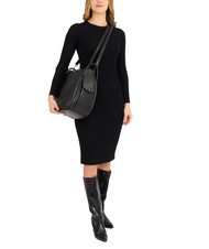 LESAC TRIO Sac &agrave; dos en cuir nappa noir19 - Sacs pour Femme - 6