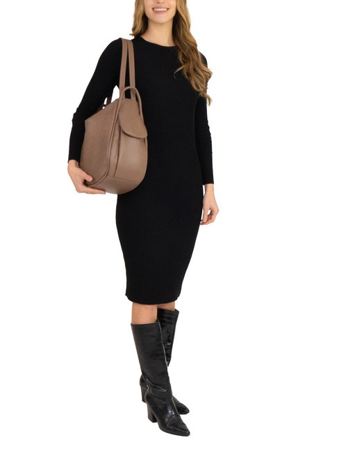 TRIO Sac à dos en cuir nappa brun - Sacs pour Femme