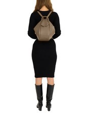 LESAC TRIO Sac à dos en cuir nappa boue - Sacs pour Femme - 5