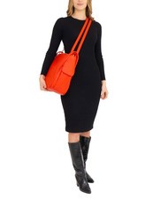 LESAC TRIO Sac à dos en cuir nappa rouge30 - Sacs pour Femme - 6