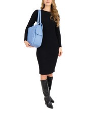 LESAC TRIO Sac à dos en cuir nappa bleu ciel - Sacs pour Femme - 4