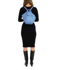 LESAC TRIO Sac à dos en cuir nappa bleu ciel - Sacs pour Femme - 5