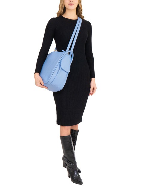 TRIO Sac à dos en cuir nappa bleu ciel - Sacs pour Femme