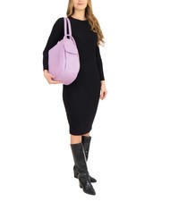LESAC TRIO Sac à dos en cuir nappa lilas - Sacs pour Femme - 4