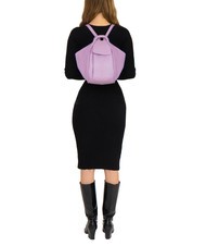 LESAC TRIO Sac à dos en cuir nappa lilas - Sacs pour Femme - 5