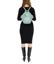 LESAC TRIO Sac à dos en cuir nappa vert sauge moyen - Sacs pour Femme - 5