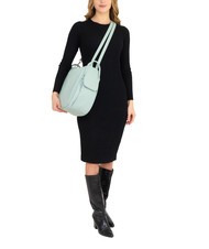 LESAC TRIO Sac à dos en cuir nappa vert sauge moyen - Sacs pour Femme - 6