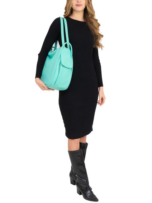 TRIO Sac à dos en cuir nappa vert sauge clair - Sacs pour Femme