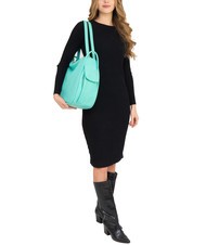 LESAC TRIO Sac à dos en cuir nappa vert sauge clair - Sacs pour Femme - 4
