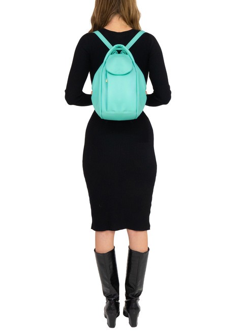 TRIO Sac à dos en cuir nappa vert sauge clair - Sacs pour Femme