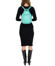 LESAC TRIO Sac à dos en cuir nappa vert sauge clair - Sacs pour Femme - 5