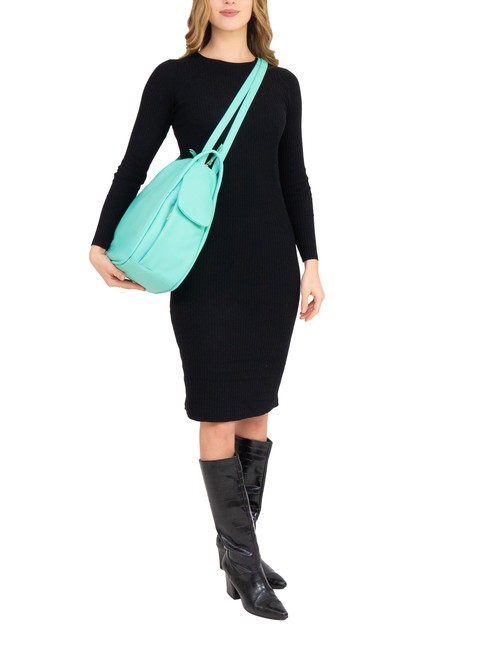 TRIO Sac à dos en cuir nappa vert sauge clair - Sacs pour Femme