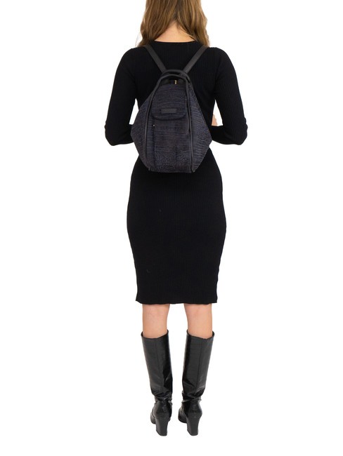 TRIO Sac à dos St en cuir de coco noir26 - Sacs pour Femme