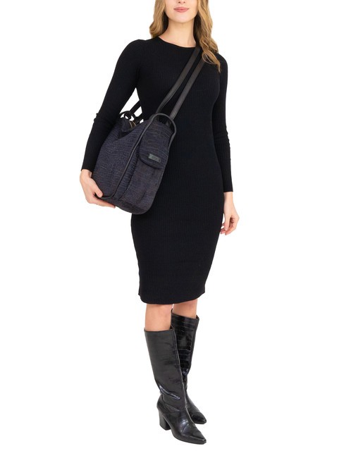 TRIO Sac à dos St en cuir de coco noir26 - Sacs pour Femme