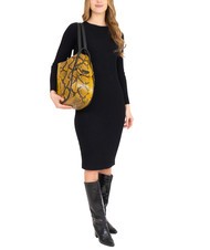 LESAC TRIO Sac à dos en cuir de python St python marron - Sacs pour Femme - 4