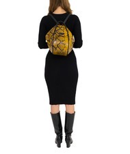 LESAC TRIO Sac à dos en cuir de python St python marron - Sacs pour Femme - 5