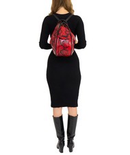 LESAC TRIO Sac à dos en cuir de python St python rouge - Sacs pour Femme - 5