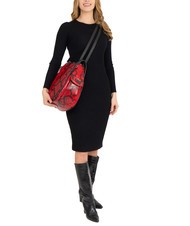 LESAC TRIO Sac à dos en cuir de python St python rouge - Sacs pour Femme - 6