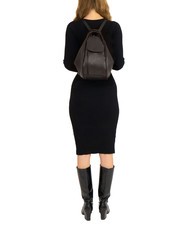 LESAC TRIO  Sac à dos en cuir martelé noir25 - Sacs pour Femme - 5