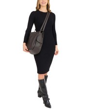 LESAC TRIO  Sac à dos en cuir martelé café25 - Sacs pour Femme - 6