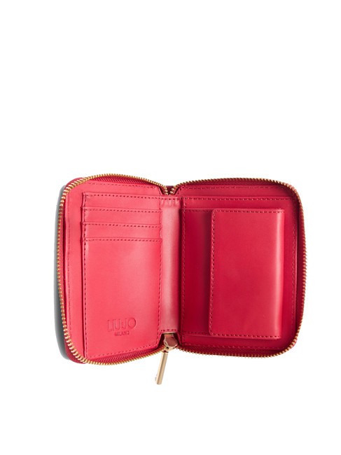 CALIWEN Portefeuille moyen zippé autour Rouge pompéien - Portefeuilles Femme