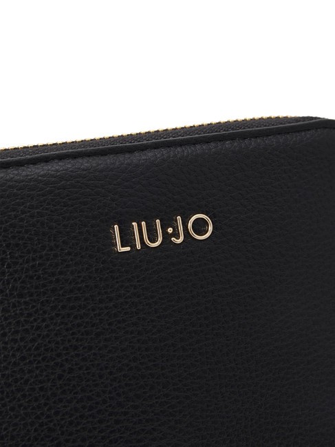 CALIWEN Portefeuille moyen zippé autour NOIR - Portefeuilles Femme