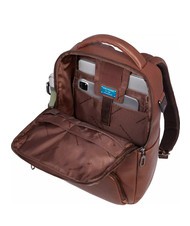PIQUADRO CRONUS  Sac &agrave; dos PC 13", en cuir MARRON - Sacs &agrave; dos pour ordinateur portable - 5