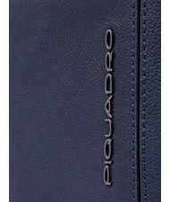 PIQUADRO CRONUS  Sac &agrave; dos PC 13", en cuir bleu - Sacs &agrave; dos pour ordinateur portable - 4