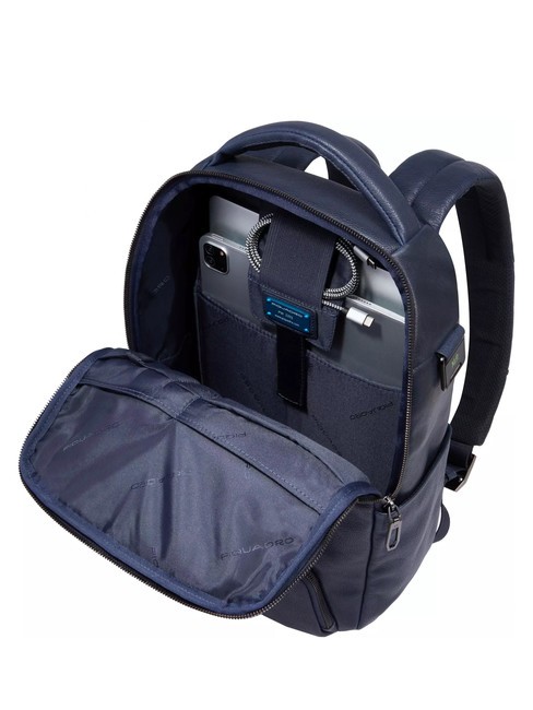 CRONUS  Sac &agrave; dos PC 13", en cuir bleu - Sacs &agrave; dos pour ordinateur portable
